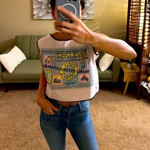 Vintage Designer Crop Top